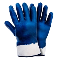 Перчатки с нитриловым покрытием синие