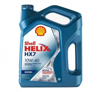 Моторное дизельное масло Shell Helix Diesel Plus 10W-40 (CF, B4) 4л
