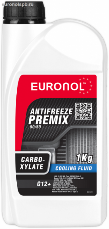 EURONOL ANTIFREEZE CARBOXYLATE READY G12+ 1kg