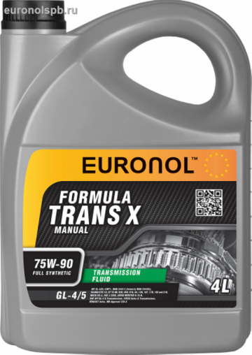 EURONOL TRANS X 75w-90 GL-4/5 4L